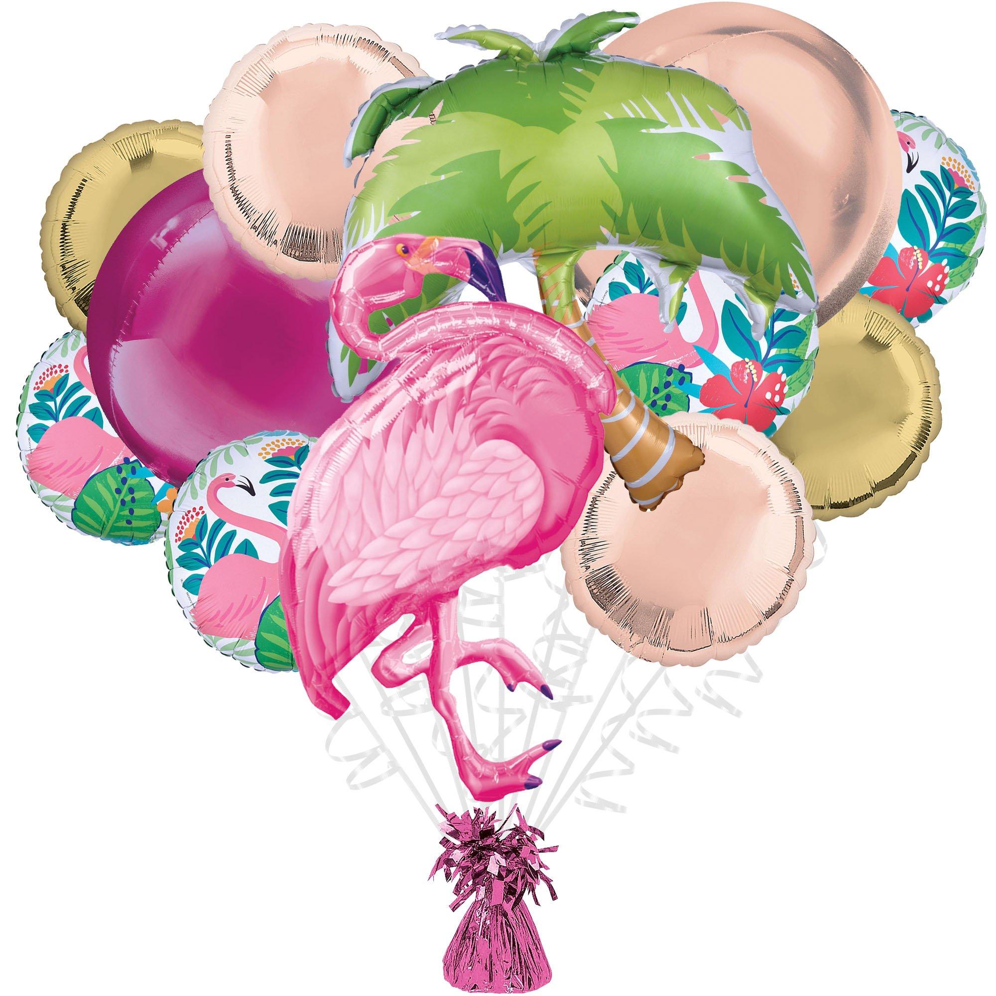 Tropical Flamingo Foil Balloon Bouquet